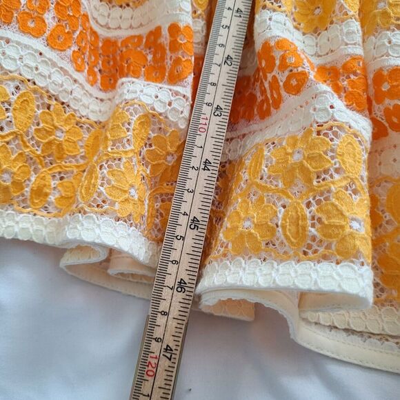 ZIMMERMANN JUDE TIERED LACE DRESS SZ Small Orange - Picture 14 of 16